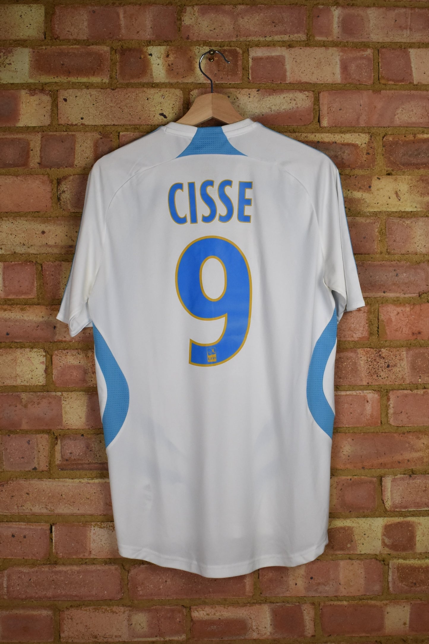 2007/08 Marseille home shirt #9 CISSE -S