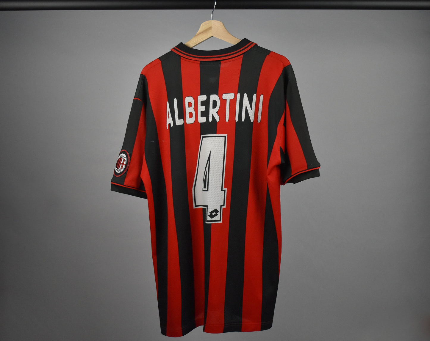 1996/97 AC Milan home shirt (#4 ALBERTINI) - L