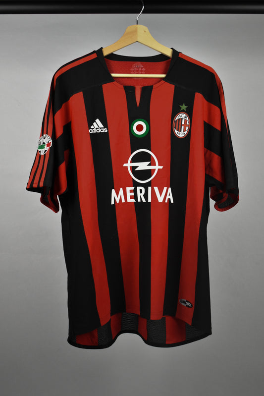PLAYER ISSUE 2003/04 AC Milan home shirt *KAKA #22* - XL