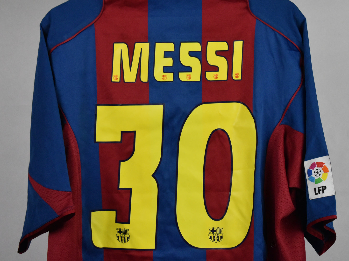 2004/05 Barcelona home shirt (#30 MESSI)-XL