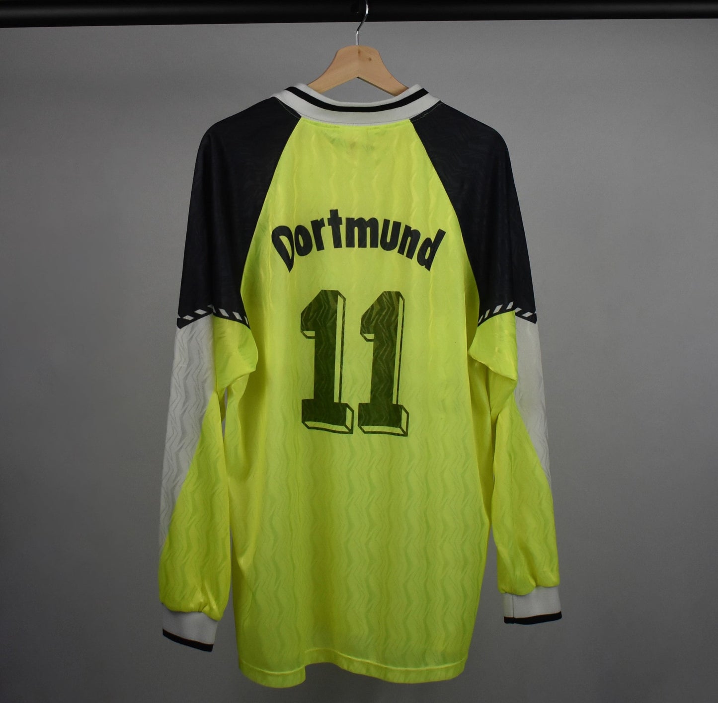 1990/91 Dortmund home shirt #11-XL