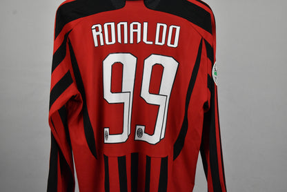2007/08 AC Milan home shirt (#99 RONALDO) - M