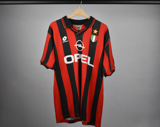 1996/97 AC Milan home shirt (#4 ALBERTINI) - L