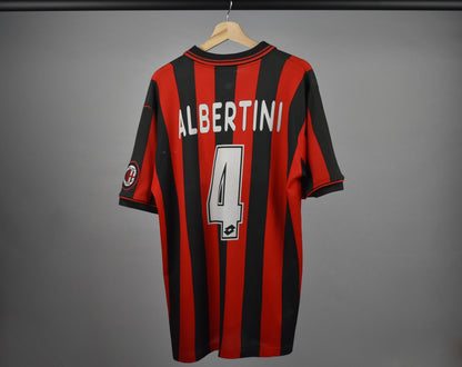 1996/97 AC Milan home shirt (#4 ALBERTINI) - L