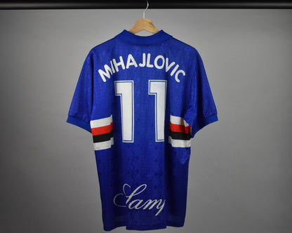 1996/97 Sampdoria home shirt (#11 MIHAJLOVIC) - L