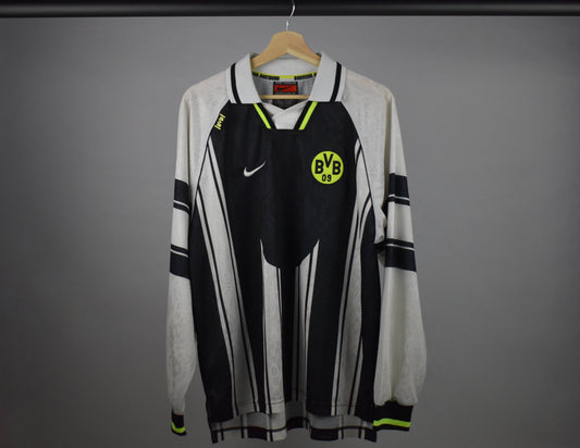 1996/97 Dortmund UCL away shirt *PLAYER SPEC* - XL