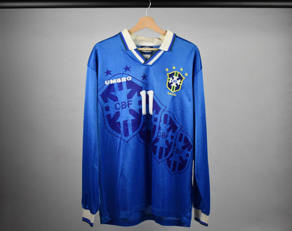 1994 Brazil *PLAYER ISSUE* away shirt (#11 ROMÁRIO) - XL