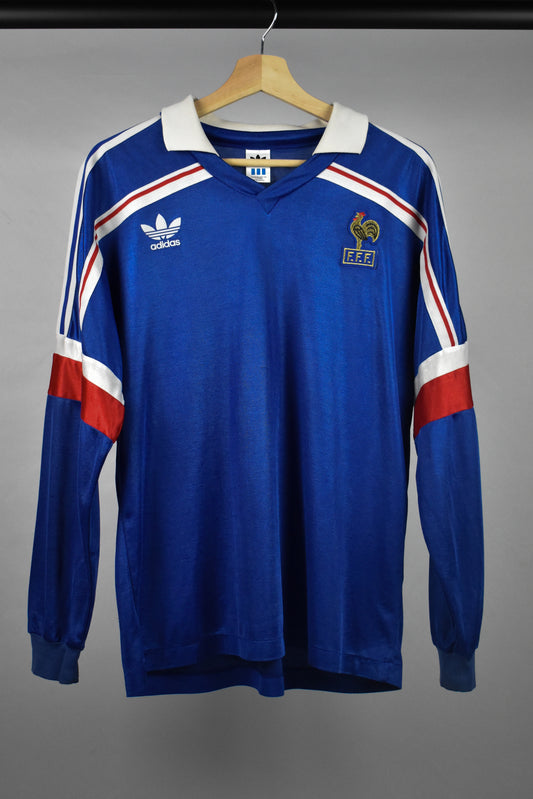 1986 France home shirt #10 (PLATINI) - L
