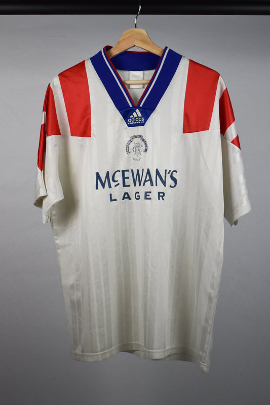 1992/93 Rangers away shirt - L