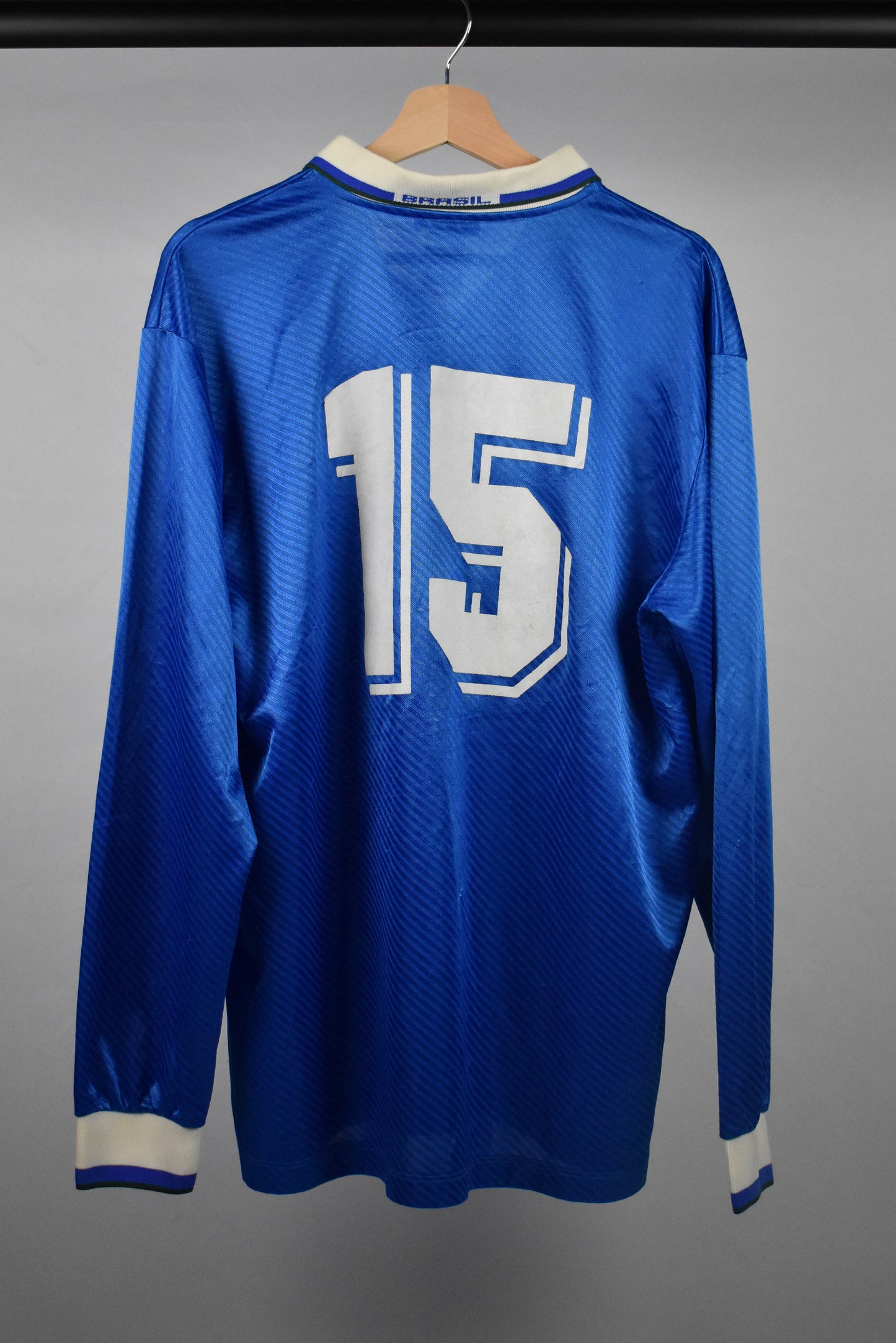 1994-96 Brazil away shirt *MATCH ISSUE #15* (MARCIO SANTOS) - L