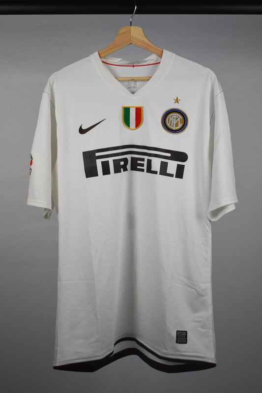 *PLAYER ISSUE* 2008/09 Inter Milan home shirt #8 IBRAHIMOVIC - XL