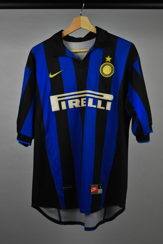 1998/99 Inter home shirt *RONALDO #9* - L