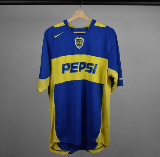 2004/05 Boca Juniors home shirt (#10 TEVEZ)-XL