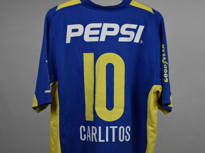 2004/05 Boca Juniors home shirt (#10 TEVEZ)-XL